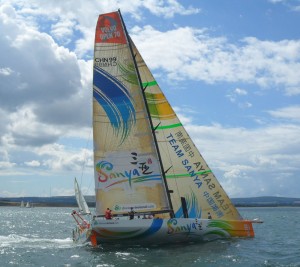 Mixing it with up with the Cowes Week Yachts