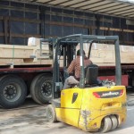 Two forklifts required to load