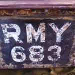 Scout tank licence plate