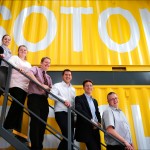 From left to right;Sammy, Melissa, Angela, Stuart, Our MD Ross, Martin Aldridge and Chris Negus (FD).